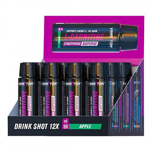 L-Карнитин Vansiton drink shot box 12 шт по 80 мл, фото №1 L-Карнитин Vansiton drink shot box 12 шт по 80 мл, фото №1