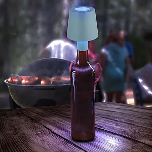Настольная лампа LED GLOBO LIGHTING Bottle Lamp для бутылок RGB сенсорная аккумуляторная зеленая 10,5x14 см synthetic.ua - Фото 1
