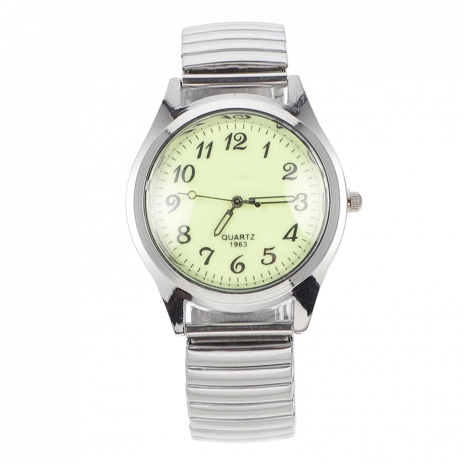 Цифровые часы PartyKindom Casual для пожилых людей с эластичным ремешком. Стильные часы для мужчин и женщин. Легко читать, фото №1