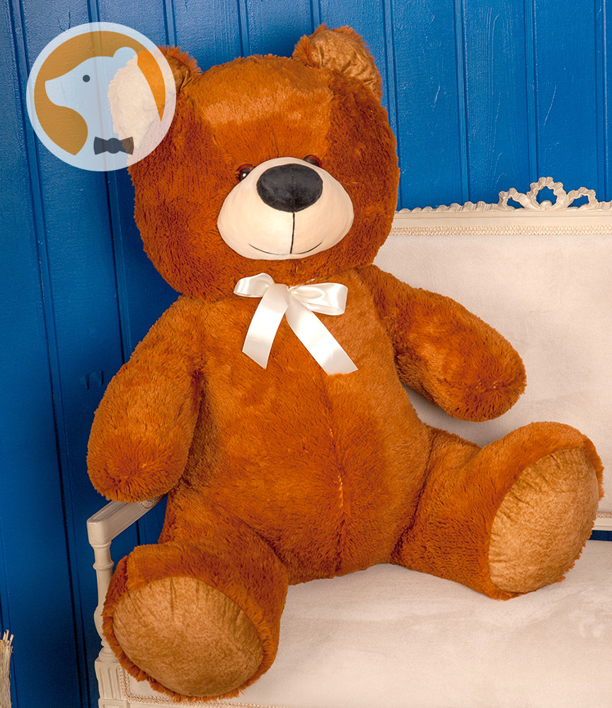 Мягкая игрушка 1000plus плюшевый мишка Патрик, коричневый, фото №3 Мягкая игрушка 1000plus плюшевый мишка Патрик, коричневый, фото №3