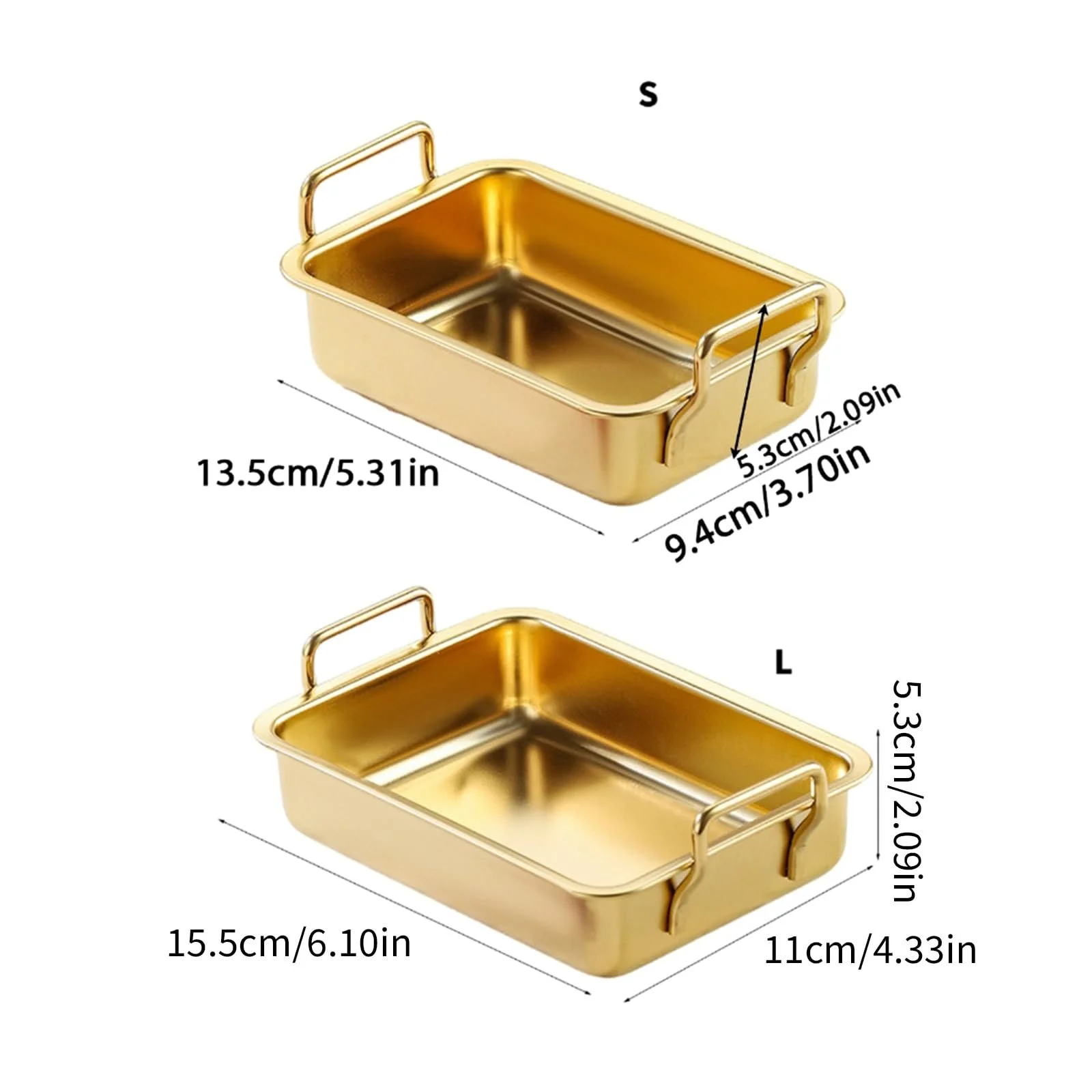 Противень для запекания прямоугольный из нержавеющей стали с ручками, фото №7 Противень для запекания прямоугольный из нержавеющей стали с ручками, фото №7