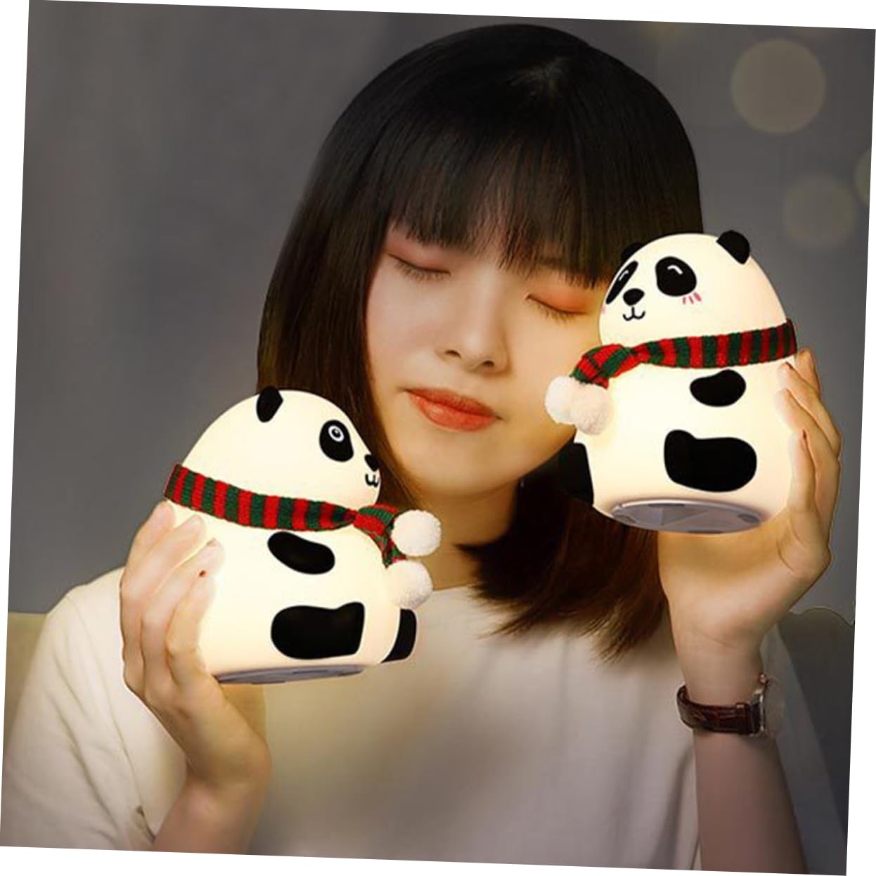 Лампа DOITOOL Panda Night Duck LED Детская Настольная Силиконовая, фото №4