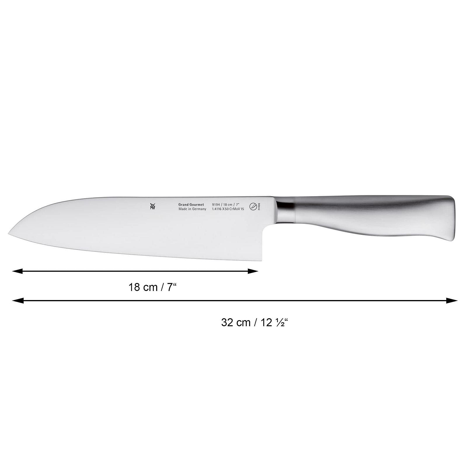 Набір ножів WMF Grand Gourmet 3 шт. (Німеччина) та ніж Santoku WMF Grand Gourmet 32 см (Німеччина), фото №6