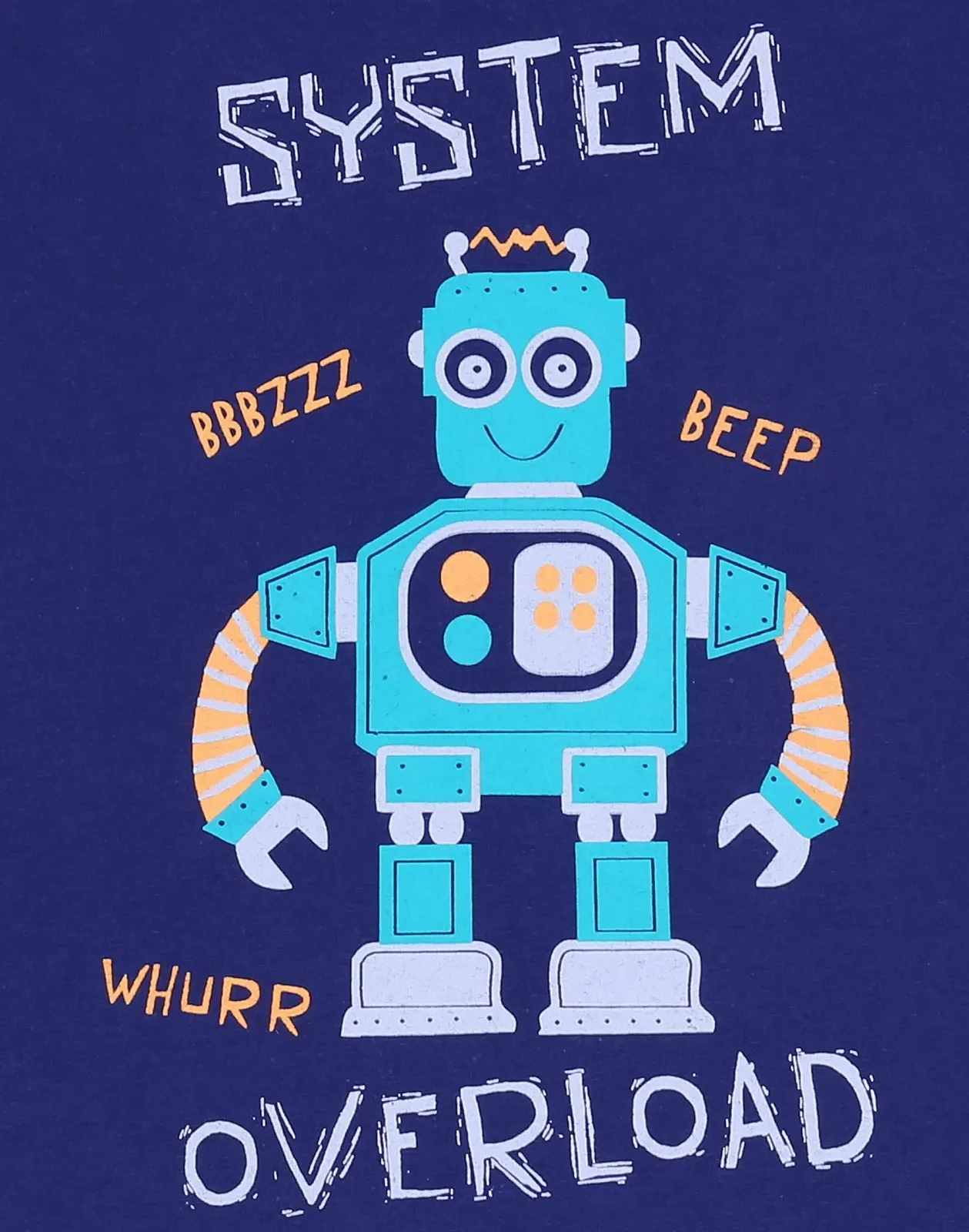 Пижама sarcia.eu 2 x Синий/Зеленый с Роботом, фото №3