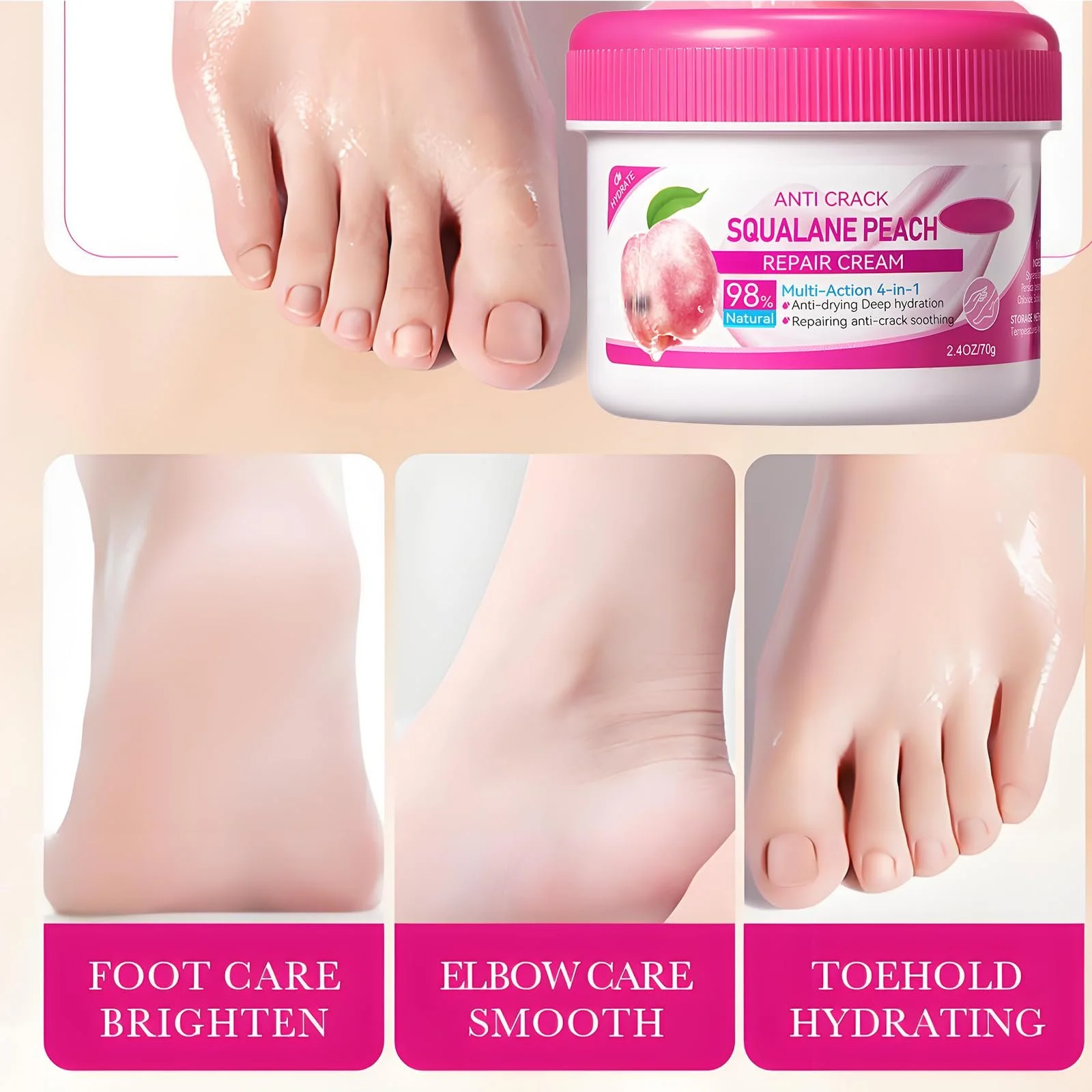Крем для ног Rich Foot Cream для удаления мозолей и восстановления потрескавшейся кожи, фото №5