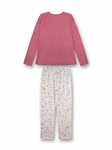 Піжама Sanetta для дівчинки довга рожева Квіти ціна на synthetic.ua - Фото 1 Піжама Sanetta для дівчинки довга рожева Квіти synthetic.ua - Фото 1