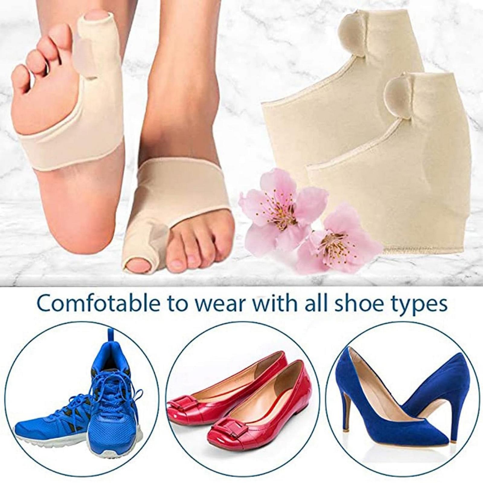 Шкарпетка-коректор для великого пальця ноги Browsluv Premium, 2 шт, тілесний колір, фото №3