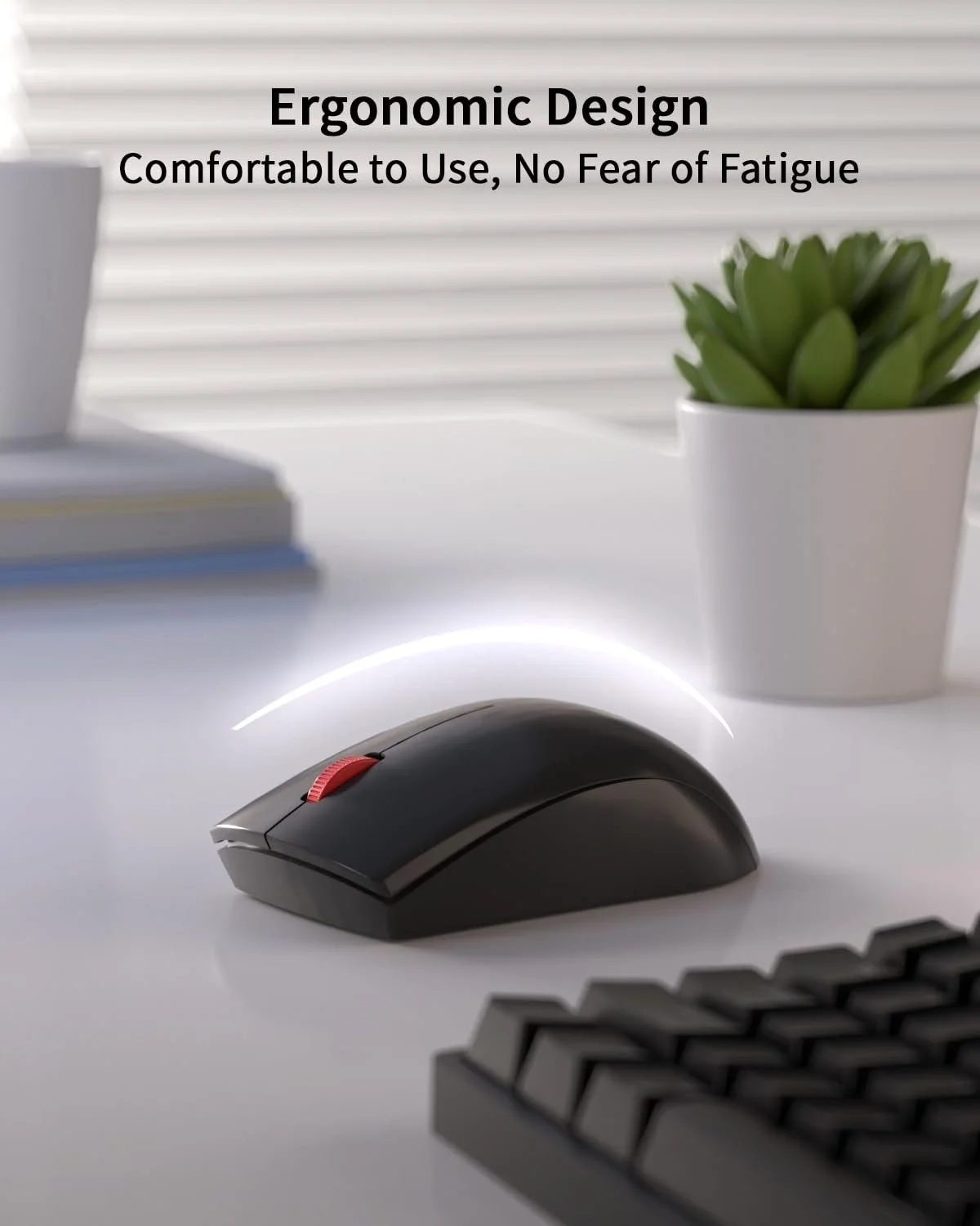 Мышь Bluetooth Lenovo WL150 Беспроводная 1000 DPI Эргономичная Черный, фото №5