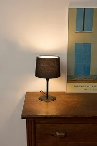 Настільна лампа Faro Barcelona Conga S 64317-03 E27 15 Вт Чорна/Чорна synthetic.ua - Фото 1