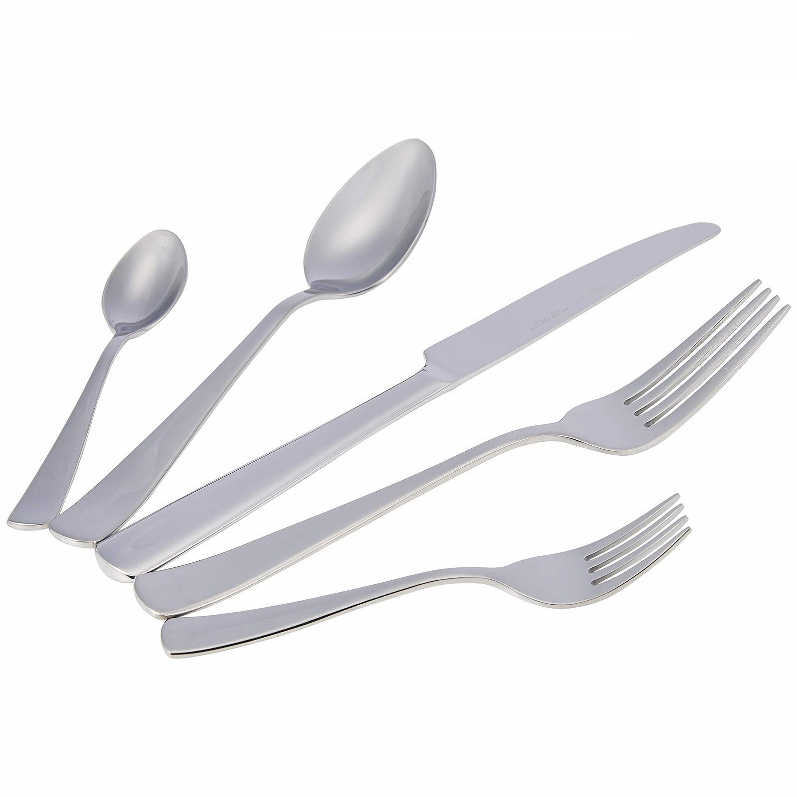 Набор столовых приборов Amazon Basics Square Rim из нержавеющей стали, 20 предметов, на 4 персоны, фото №2 Набор столовых приборов Amazon Basics Square Rim из нержавеющей стали, 20 предметов, на 4 персоны, фото №2