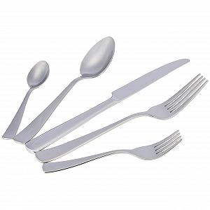 Набор столовых приборов Amazon Basics Square Rim из нержавеющей стали, 20 предметов, на 4 персоны цена на synthetic.ua - Фото 1 Набор столовых приборов Amazon Basics Square Rim из нержавеющей стали, 20 предметов, на 4 персоны synthetic.ua - Фото 1