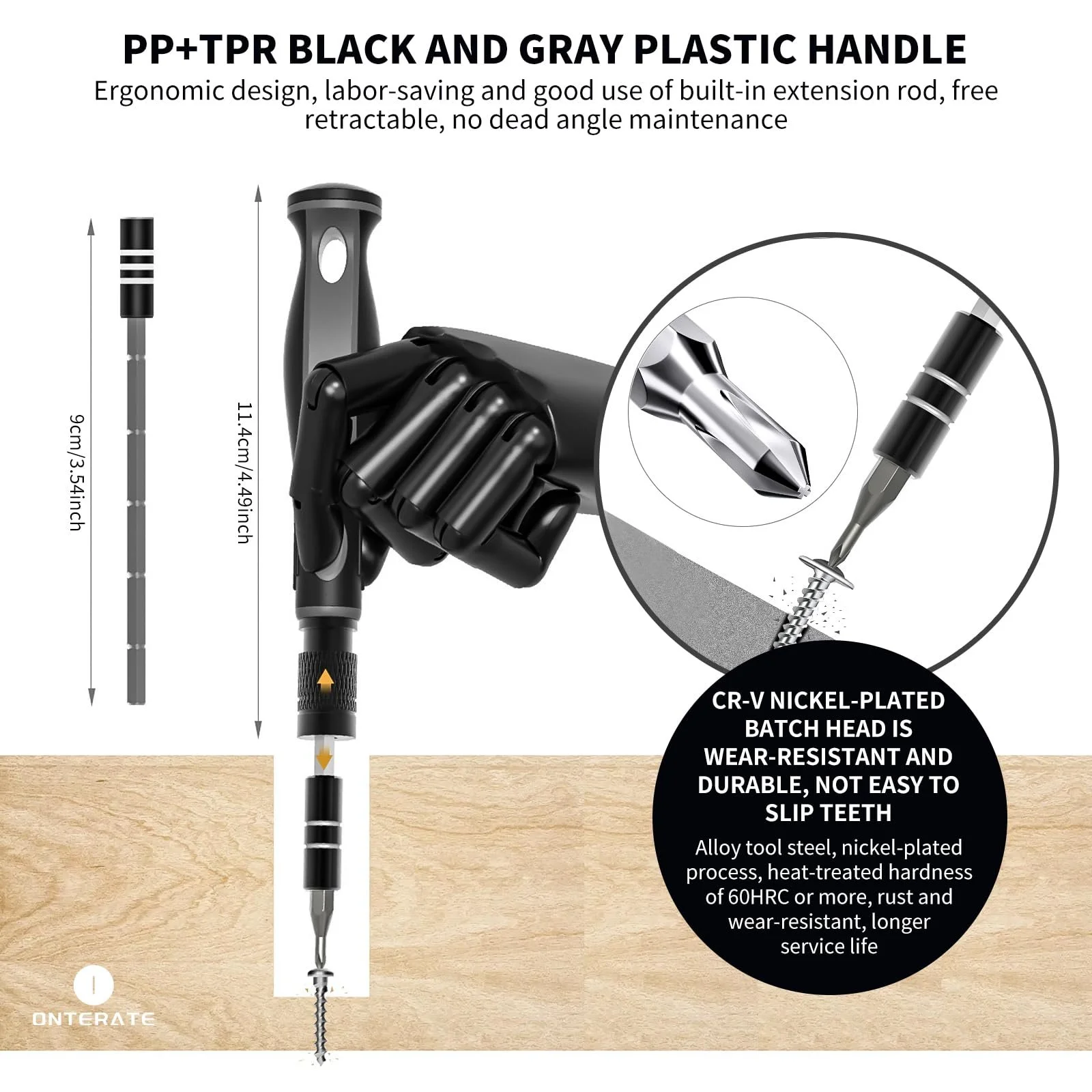 Набір викруток ONTERATE 48 шт. 41 Bits Precision Screwdriver Magnetic Housing, фото №3