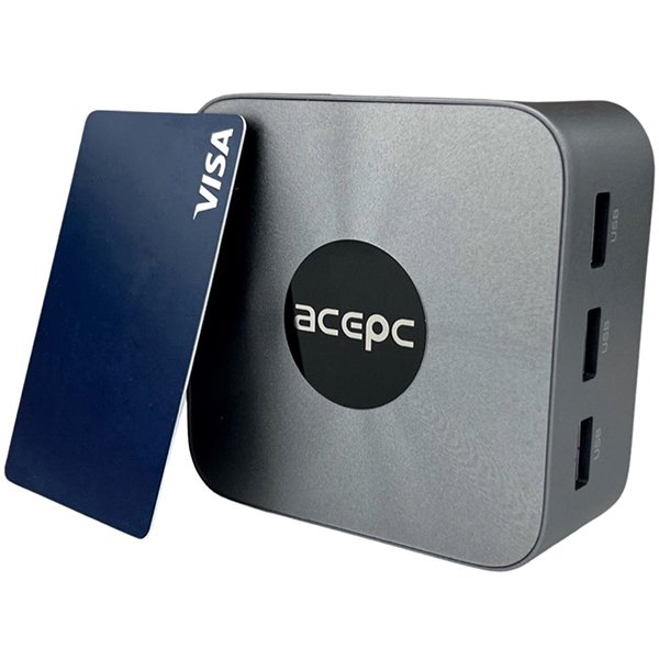 Компактний міні-ПК Acepc PicoBox Mini T8-Plus / Intel N95 / RAM 16GB / SSD 512GB / 2x LAN / Wi-Fi / Bluetooth / Windows 11 / Сірий, фото №4