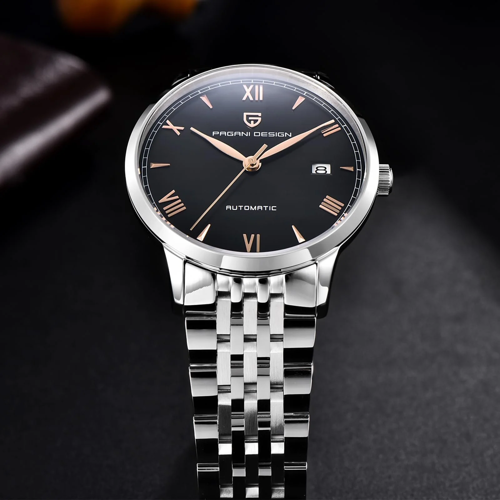 Автоматичний годинник Pagani Design 40 мм, японський механізм NH35, синтетичне сапфірове скло, фото №5 Автоматичний годинник Pagani Design 40 мм, японський механізм NH35, синтетичне сапфірове скло, фото №5