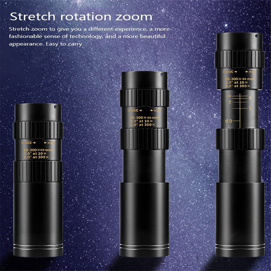 Монокулярний телескоп 4K 10-300X40 Professional Mini BAK4 HD для вулиці, фото №6