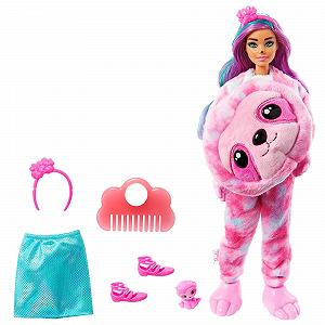 Кукла Barbie Dreamland Fantasy HJL59 в костюме ленивца с эффектом изменения цвета 10 сюрпризов и домашний питомец для детей от 3 лет - Фото 1