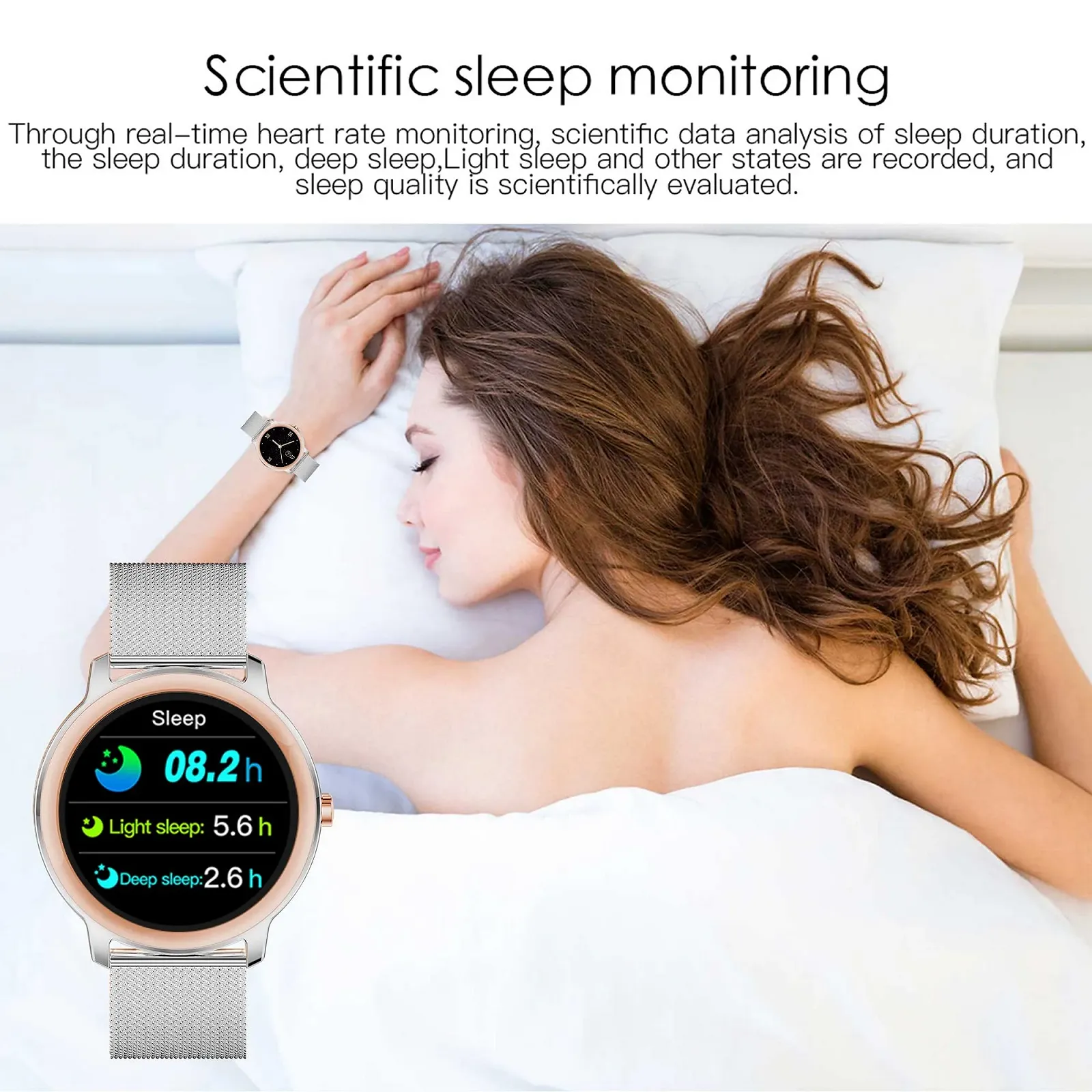 Смартгодинник Жіночий 1.1 Дюйми IP68 Водонепроникний, фото №5 Смартгодинник Жіночий 1.1 Дюйми IP68 Водонепроникний, фото №5