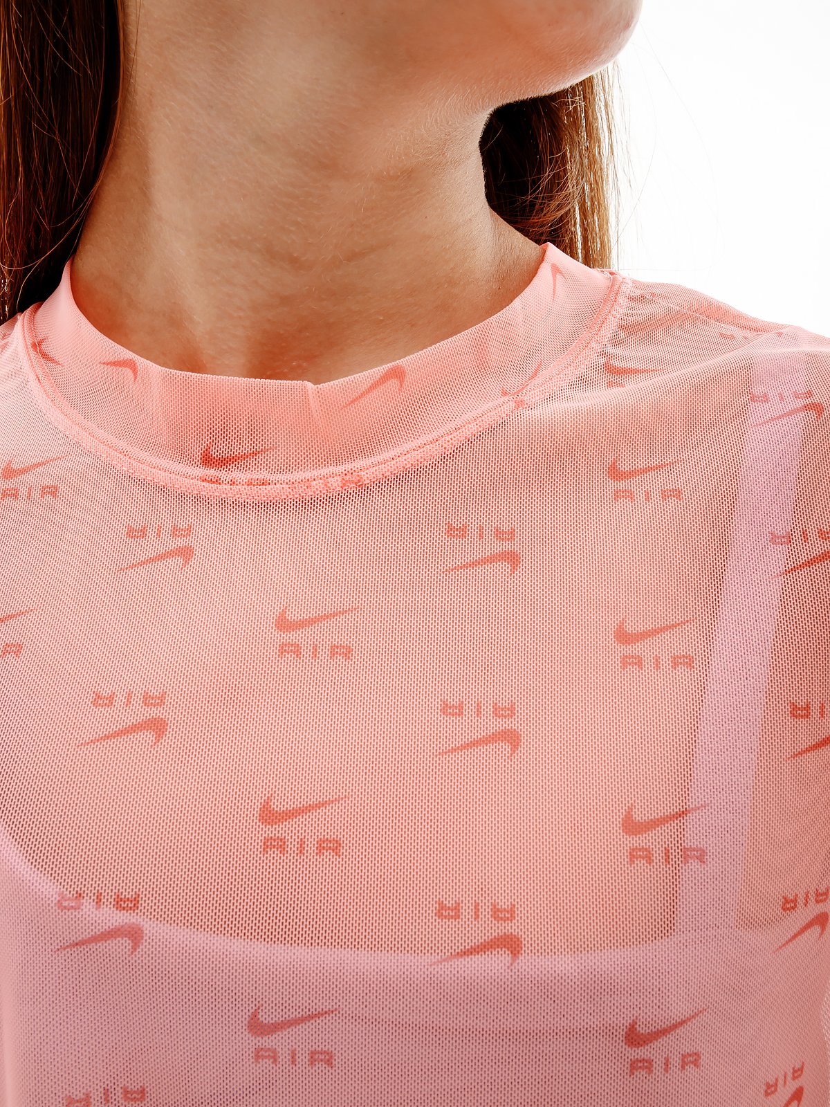 Футболка Nike W NSW AIR AOP MESH SS CROP TOP L, фото №4
