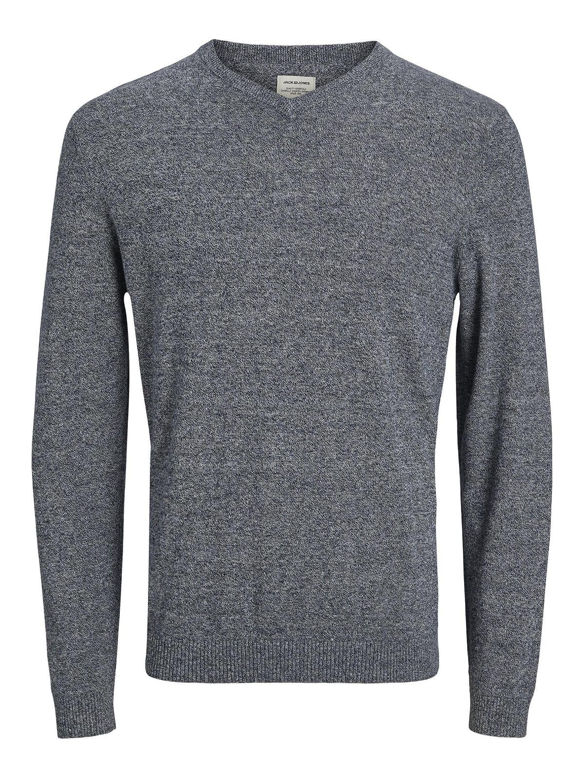 Джемпер с V-образным вырезом JACK & JONES Мужской вязаный, фото №3