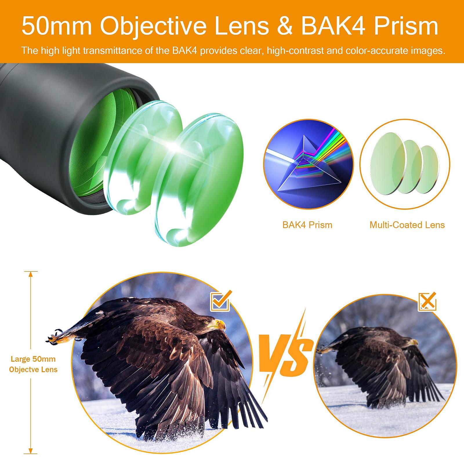 Монокуляр Astromania BAK4 High Power Prism 12x50 Водонепроницаемый Компактный, фото №3