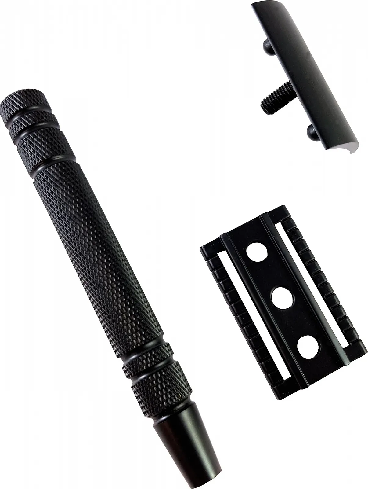 Набор для безопасного бритья Hans Baier Exclusive Metal Black с 10 лезвиями, фото №3 Набор для безопасного бритья Hans Baier Exclusive Metal Black с 10 лезвиями, фото №3