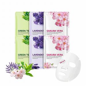 Тканевая маска Набор Altherona 6 шт Чайный лист, Лаванда и Цветок вишни - Фото 1