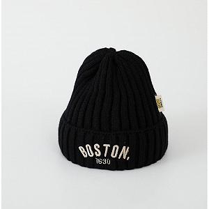 Дитяча весняна шапка з вишитим написом Boston 50-52 розмір synthetic.ua - Фото 1