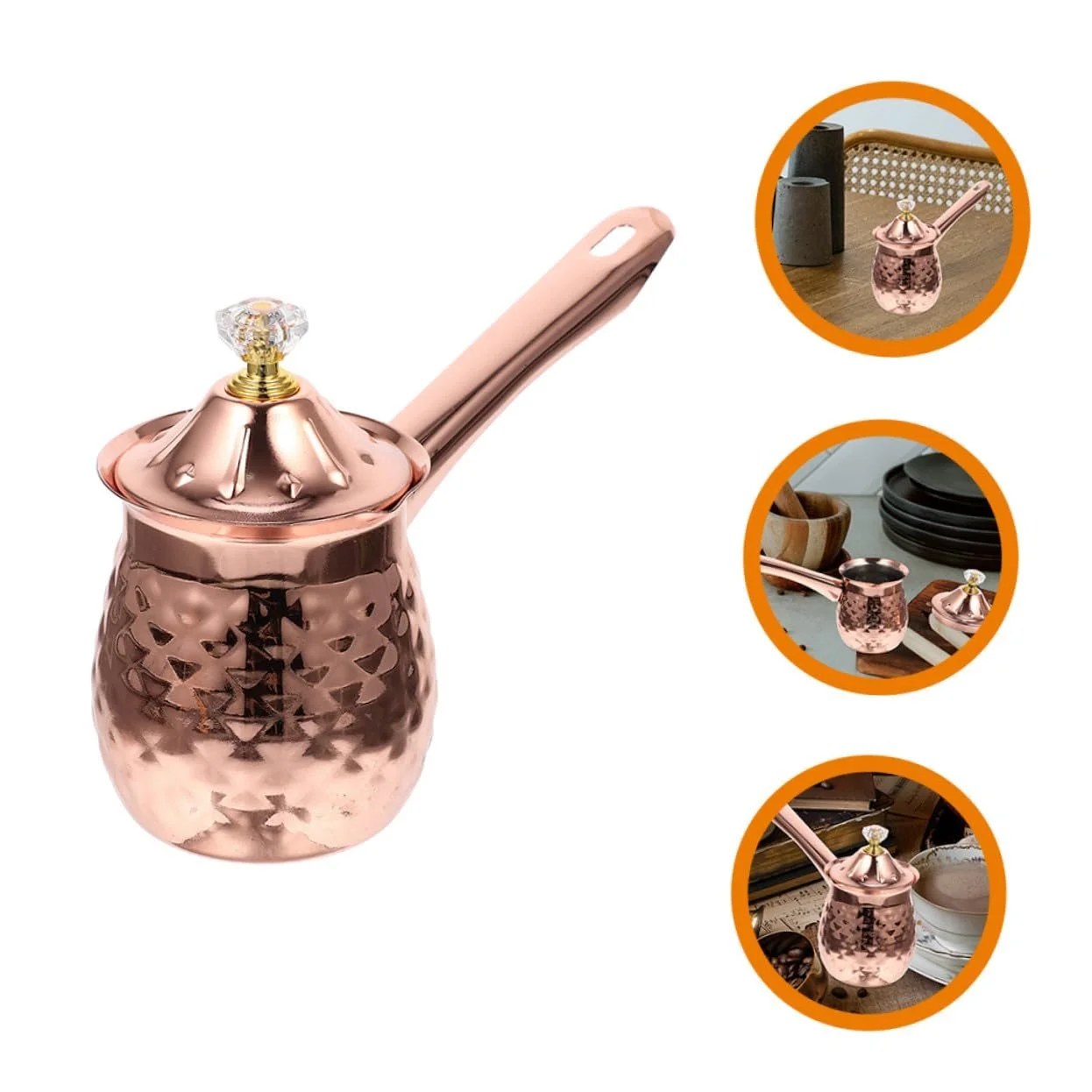 Кавник Молочник Ipetboom з обпаленою ручкою, багатофункціональний глек для кави та підігрівач молока, фото №3 Кавник Молочник Ipetboom з обпаленою ручкою, багатофункціональний глек для кави та підігрівач молока, фото №3