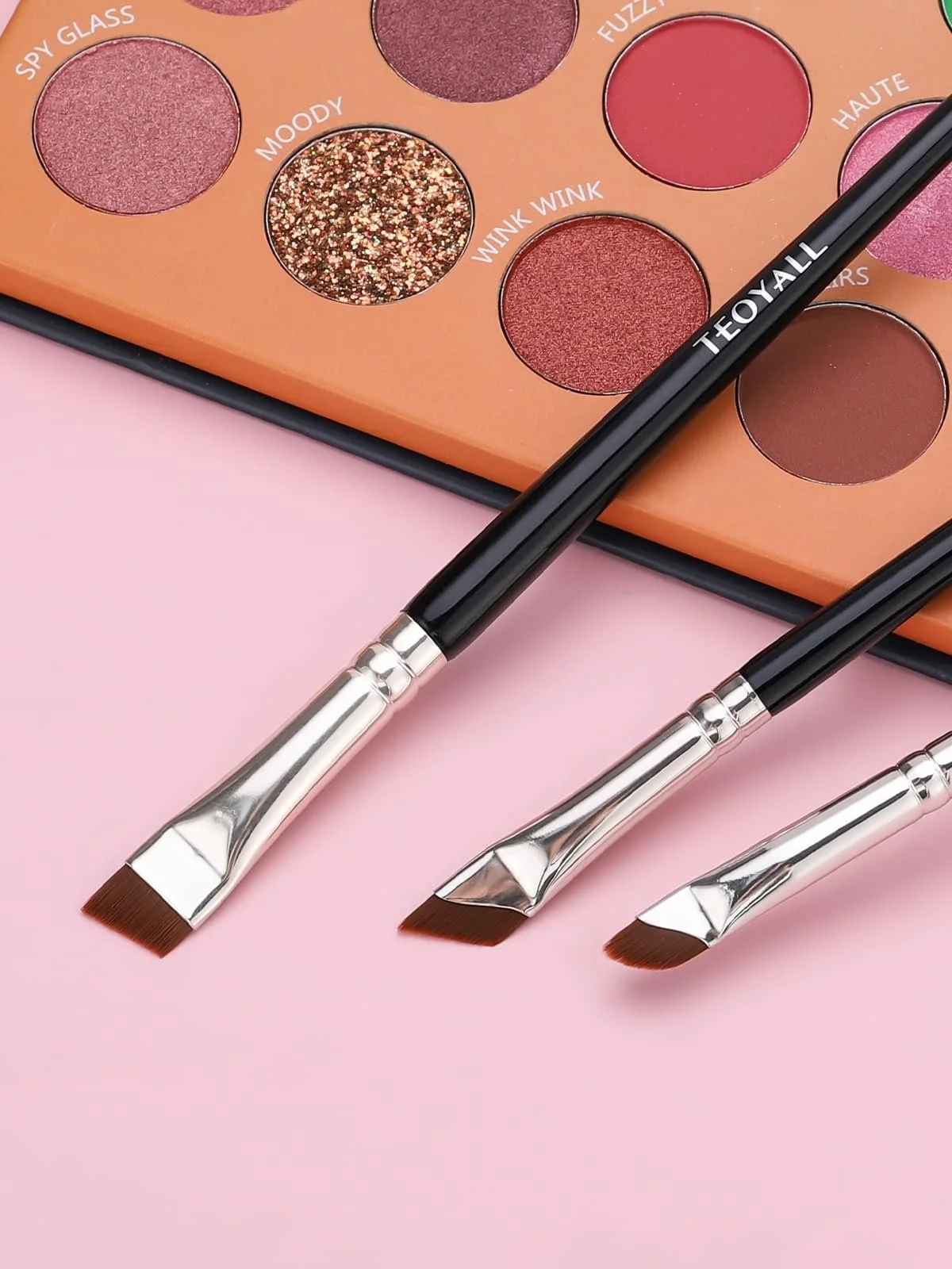 Набор кистей для подводки TEOYALL 3 штуки ультра тонкая угловая, фото №2 Набор кистей для подводки TEOYALL 3 штуки ультра тонкая угловая, фото №2