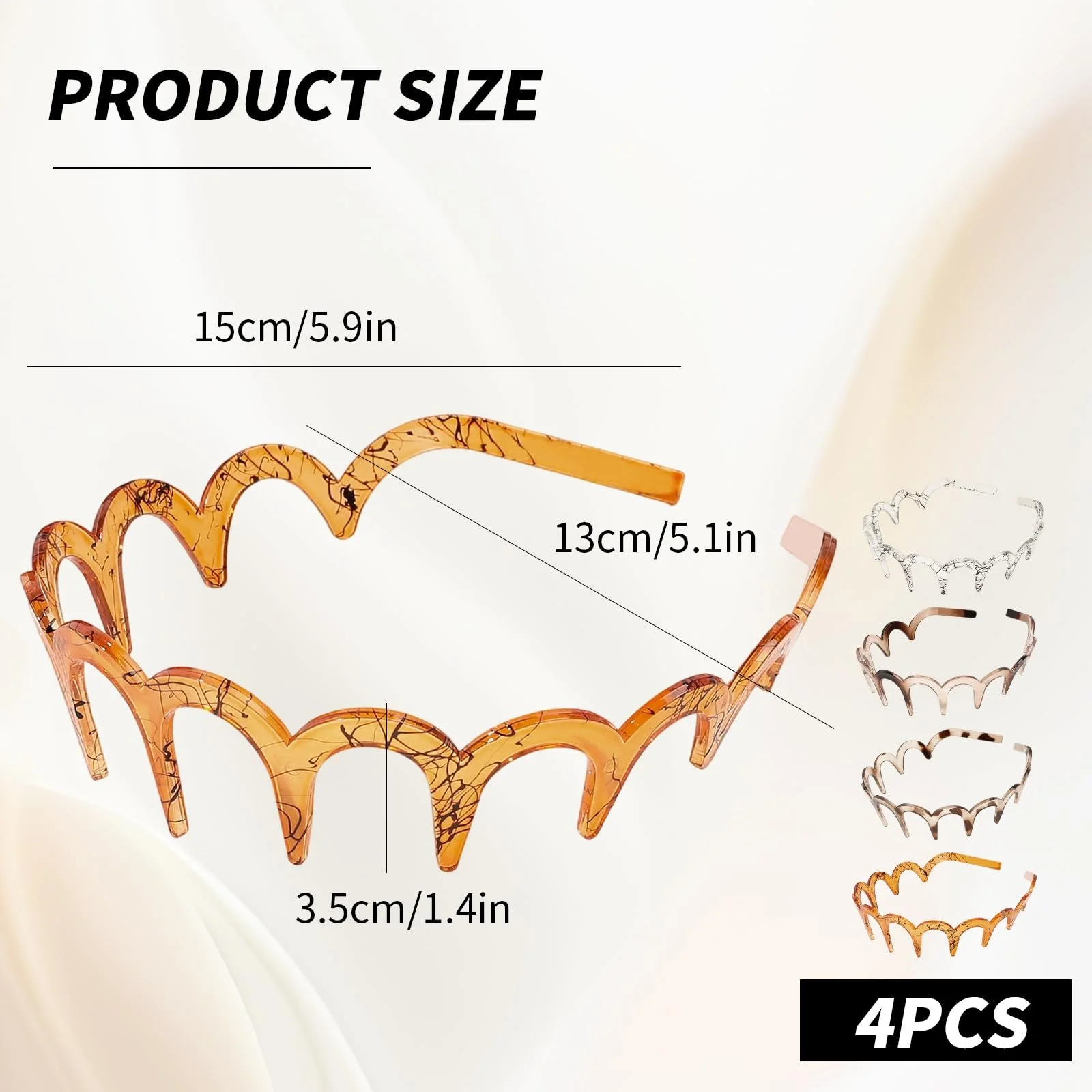 Обруч Зигзаг для волосся Жіночий, фото №2