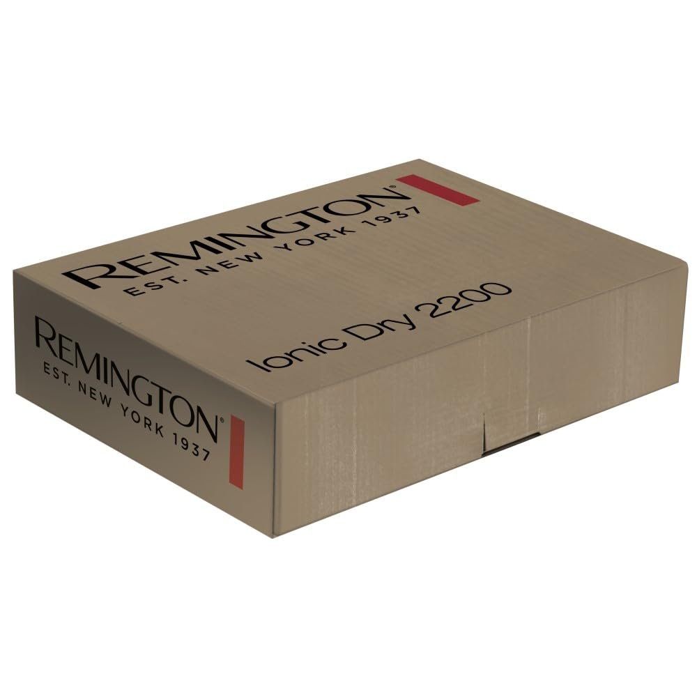 Фен Remington Ion D3199 2200 Вт, керамическое кольцо Ion Care: нежная укладка и равномерное распределение тепла, 3 режима нагрева и 2 отдельных уровня вентилятора, уровень охлаждения, 2 насадки, фото №13