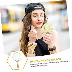 Зеркало Angoily Make-Up с ручкой Розы цена на synthetic.ua - Фото 1 Зеркало Angoily Make-Up с ручкой Розы synthetic.ua - Фото 1