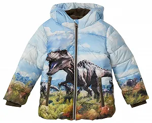 Куртка стеганная s.Oliver для мальчиков с капюшоном и принтом. - Фото 1