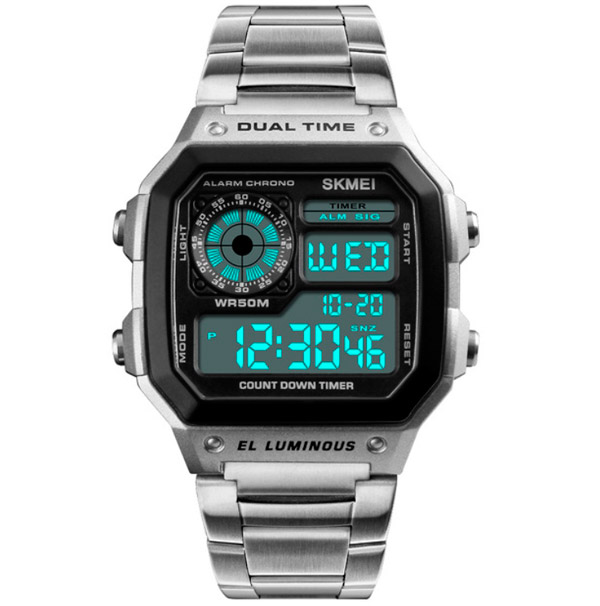 Годинник Skmei Ripple 1335S Срібний, фото №2