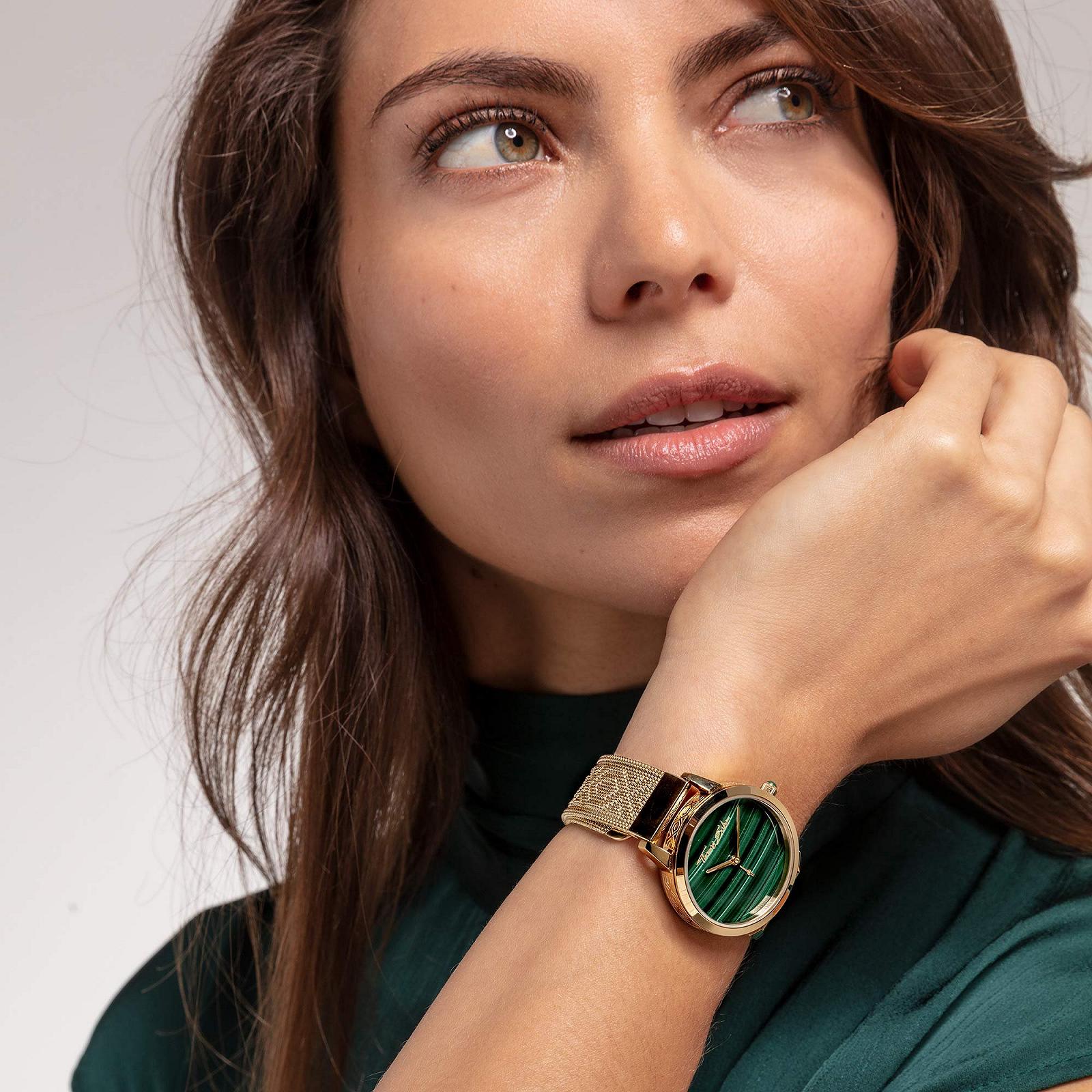 Жіночий годинник Quartz THOMAS SABO WA0365-264-211-33 мм, золотий, темно-зелений, браслет, фото №4 Жіночий годинник Quartz THOMAS SABO WA0365-264-211-33 мм, золотий, темно-зелений, браслет, фото №4