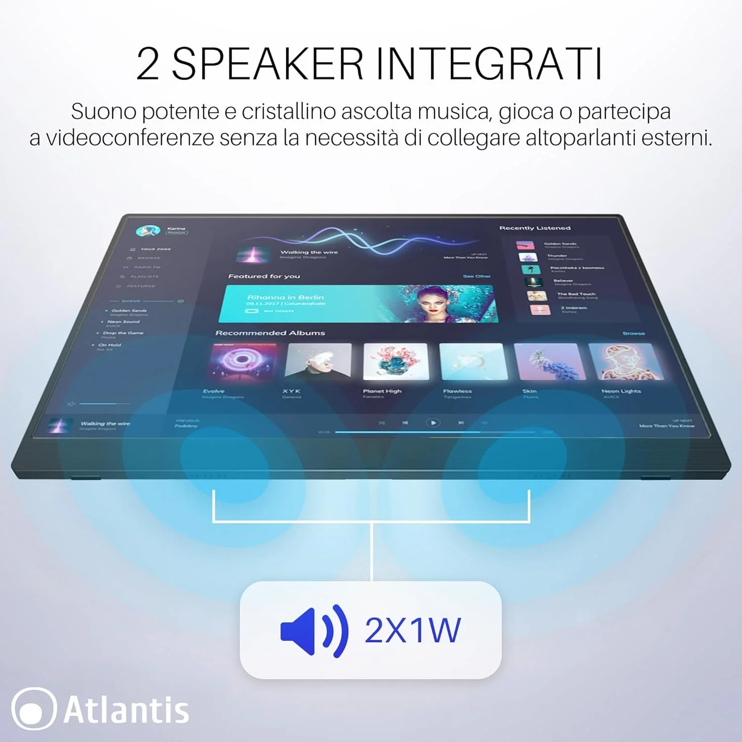 Монітор портативний 15.6" Atlantis A05-P156WP Full HD IPS 60 Гц, фото №3