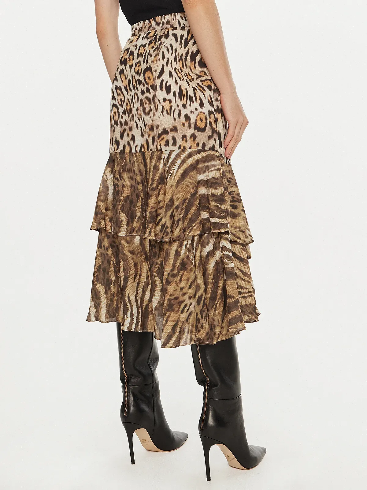 Женская юбка-миди GUESS JEANS / Коричневая / Размер S, фото №4