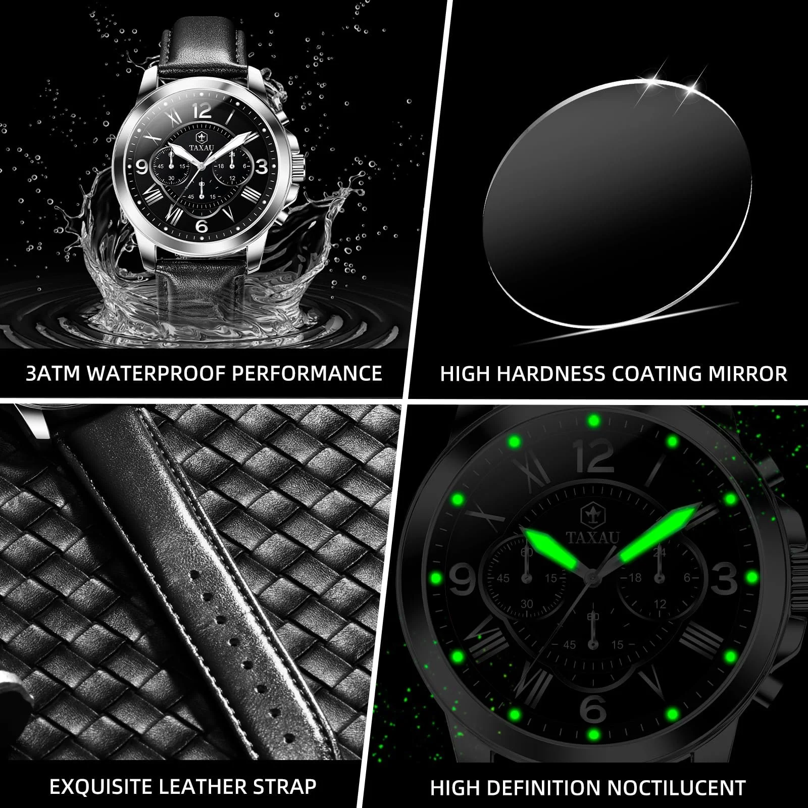 Годинник Taxau Чоловічий Business Наручний З Індикатором Дати Водонепроникний, фото №4 Годинник Taxau Чоловічий Business Наручний З Індикатором Дати Водонепроникний, фото №4