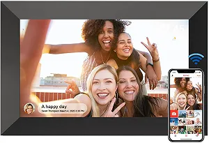 Цифровая фоторамка YUUTY WLAN 10.1 дюйма 32 GB 1280 x 800 HD IPS LCD Сенсорная - Фото 1