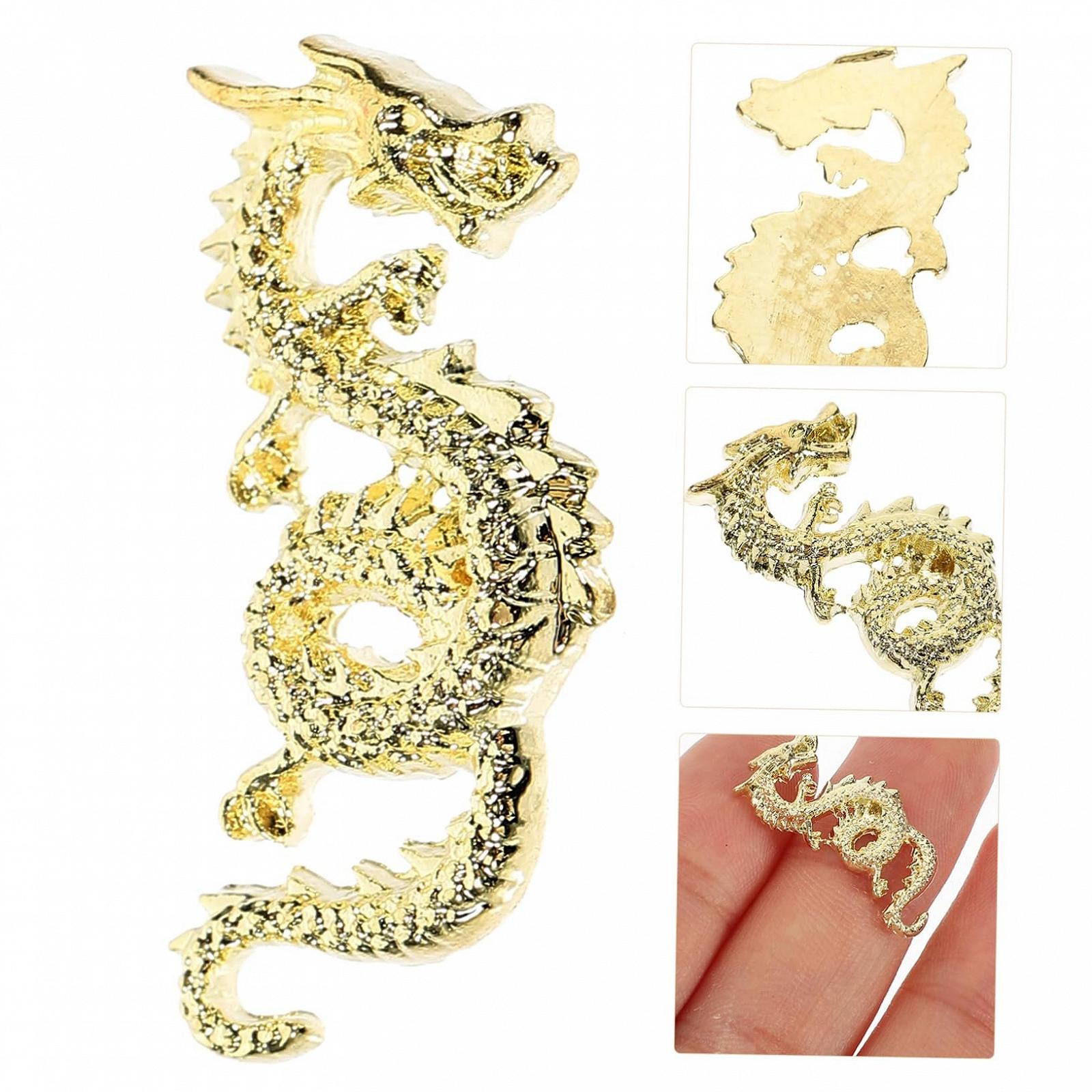 Набор Аксессуаров для Маникюра 20 шт Рождественский Рождественский Горький Стоп Выпускной Рождественское Украшение для Ногтей Декор для Ногтей Подвеска для Ногтей для Женщин Золотой Сплав, фото №9