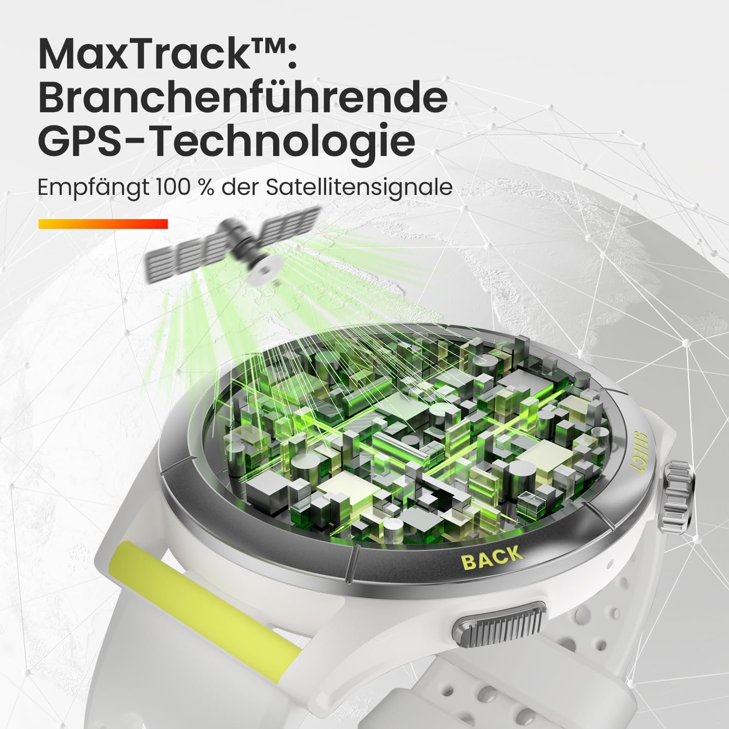 Смарт-годинник біговий Amazfit Cheetah з Dual Band GPS, навігацією по маршруту та офлайн-картами, шаблоном тренувань, монітором серцевого ритму, вбудованою Alexa, час заряджання: близько 2 годин, фото №2