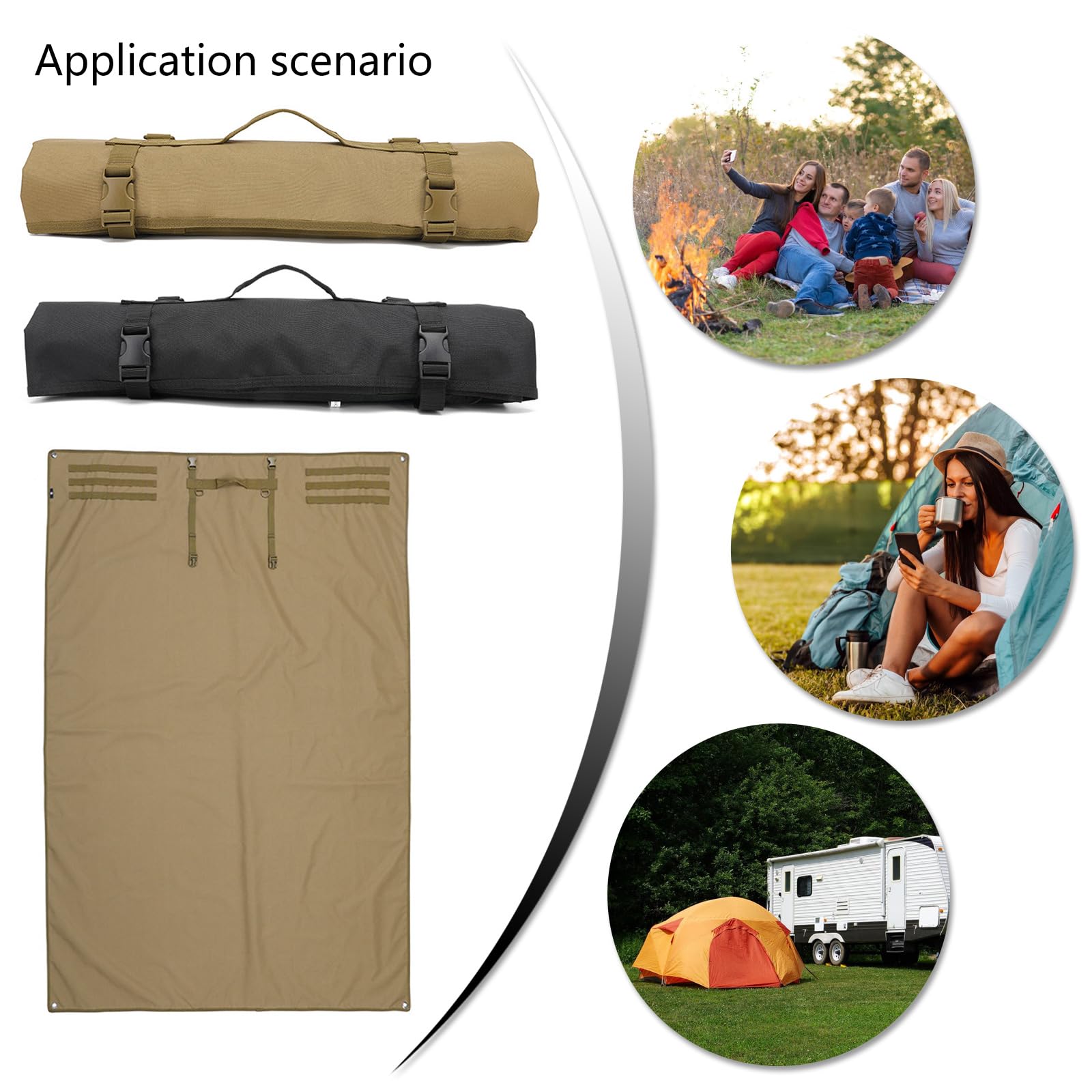 Коврик Outdoor Shootings Trainingsmatte двусторонний Camping-Pad портативный сворачивающийся Schießmatte для Ranges Shootings и охоты, фото №2