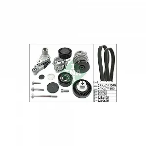 Водяний насос та комплект поліклинового ременя Schaeffler INA 529 0053 30 для BMW MINI - Фото 1