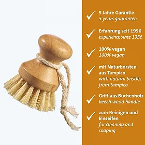 Щітка універсальна Westmark з жорсткою натуральною щетиною Beech Wood Natural Bristles Vegan synthetic.ua - Фото 1
