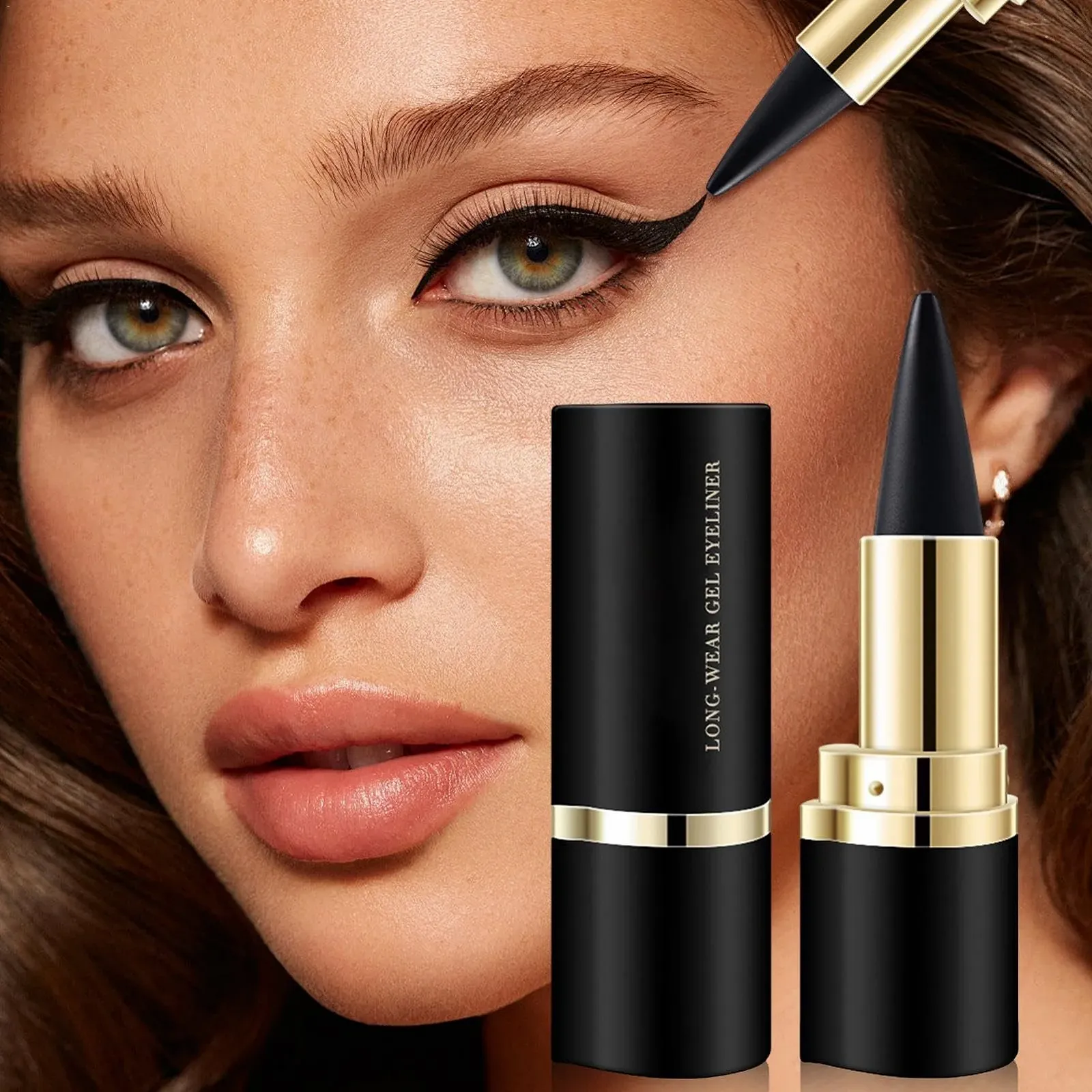 Карандаш для глаз Euyehn Чёрный, Стойкий гелевый, Водостойкий, фото №7 Карандаш для глаз Euyehn Чёрный, Стойкий гелевый, Водостойкий, фото №7