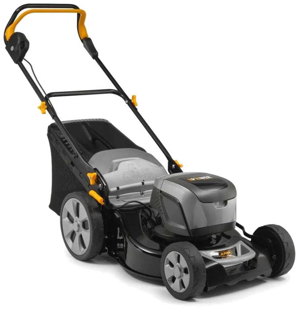 Акумуляторна косарка Alpina AL5 4648 Li Kit / 46 см / 1300 Вт / 60 л збірник / 500 кв. м / Чорна, фото №1