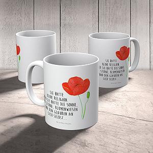 Детская чашка Mr. & Mrs. Panda Цветок мак Пластиковая synthetic.ua - Фото 1