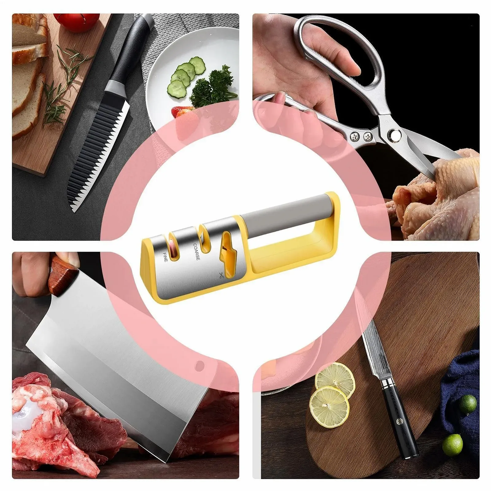 Точилка для ножиць портативна компактна 1 шт. ручна, фото №4