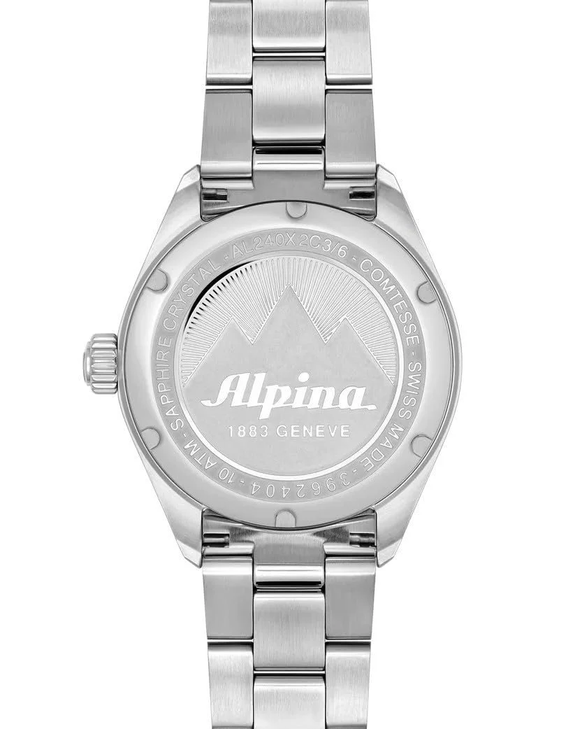Часы Alpina AL-240LBR2C6B, серебряный, Браслет, фото №3 Часы Alpina AL-240LBR2C6B, серебряный, Браслет, фото №3