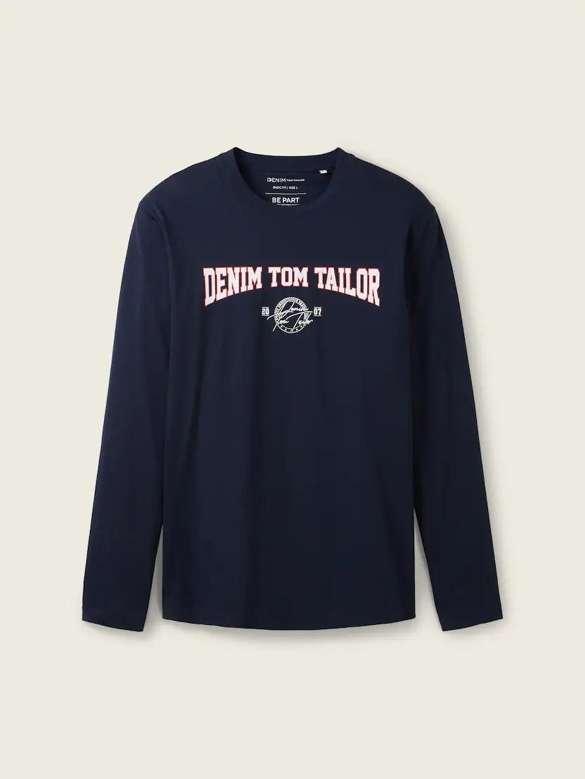 Футболка с длинными рукавами Tom Tailor 1039792XX10668 Темно-синий L, фото №5